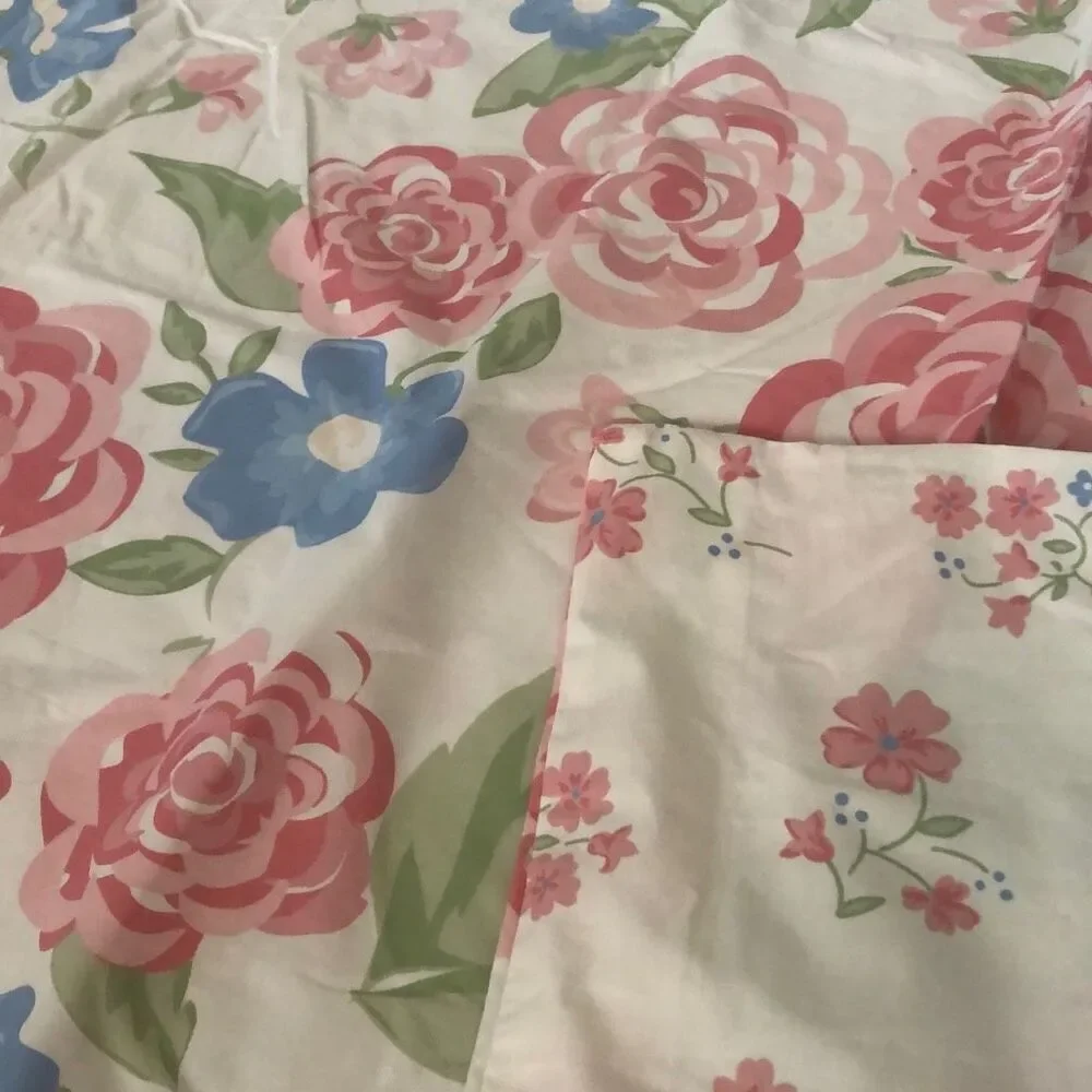 NEW Pottery Barn Kids Floral reversible, 100% cotton, twin duvet cover